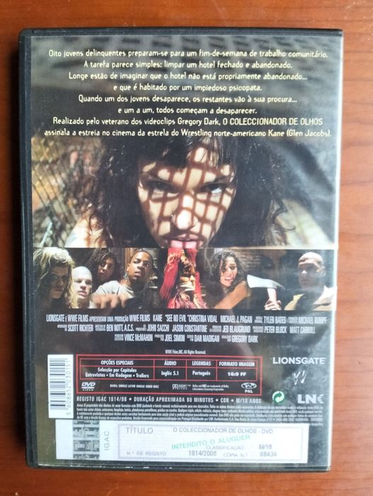 DVD O Colecionador de Olhos