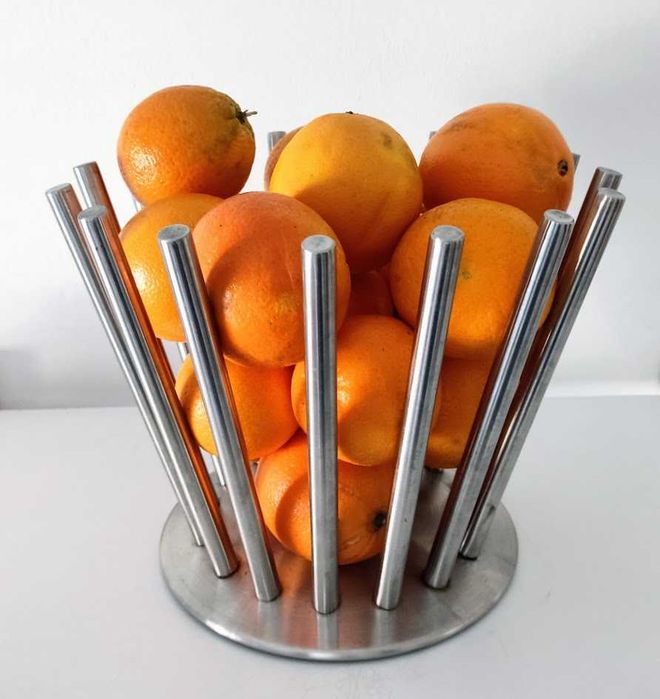 Cesto de fruta ou fruteira em inox