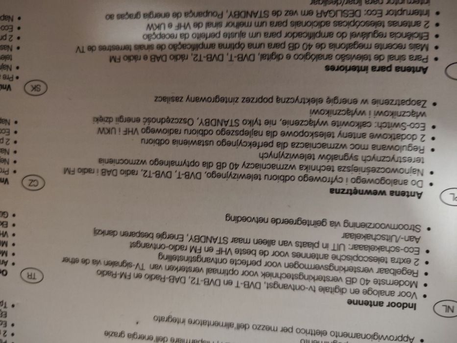 Antena wewnętrzna Vivanco TVA 3011