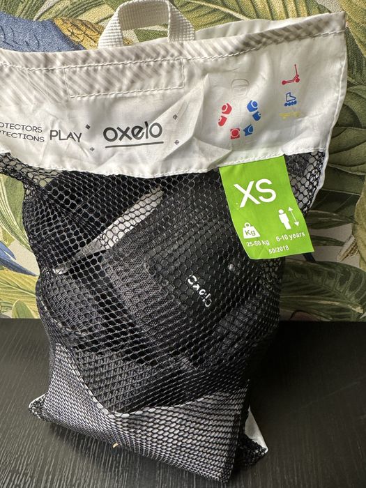 Decathlon Oxelo rolki dziecięce regulowane 32-34 + ochraniacze