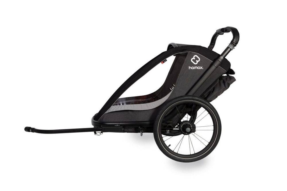 Hamax Cocoon One Grey/Black wozek przyczepka rowerowa pojedyncza
