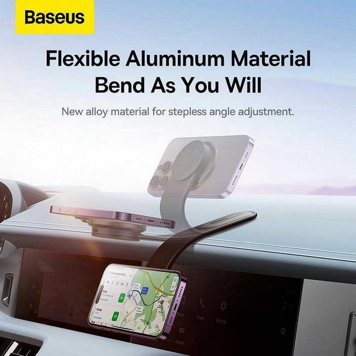 Магнитный держатель Baseus C02 Pro MagSafe с беспроводной зарядкой 15W