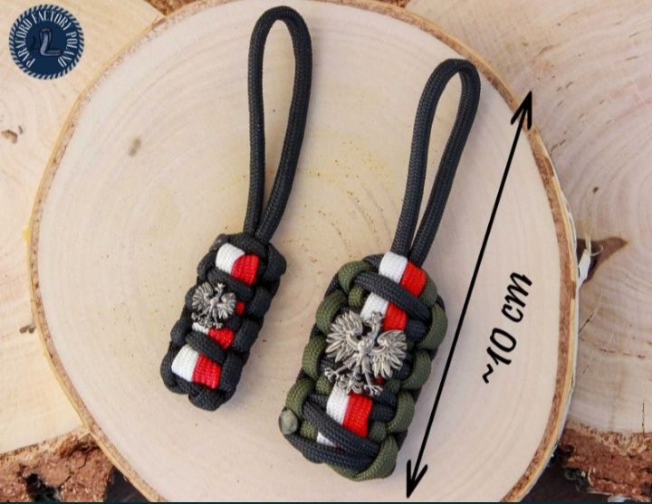 Breloczek patriotyczny flaga godło RP paracord