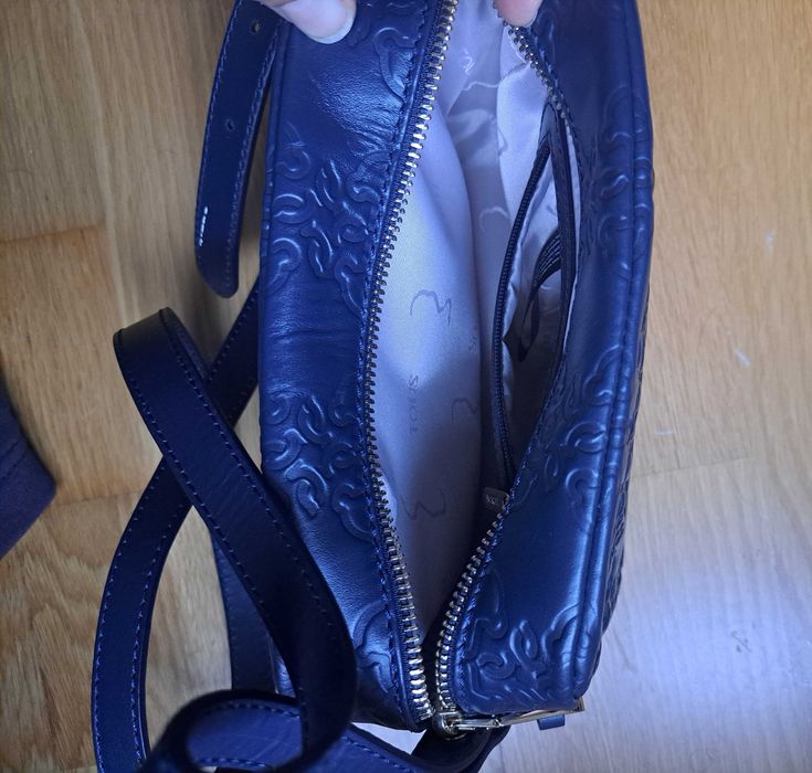 Mala de tiracolo média Mossaic em Pele - Marca Tous - Nova!