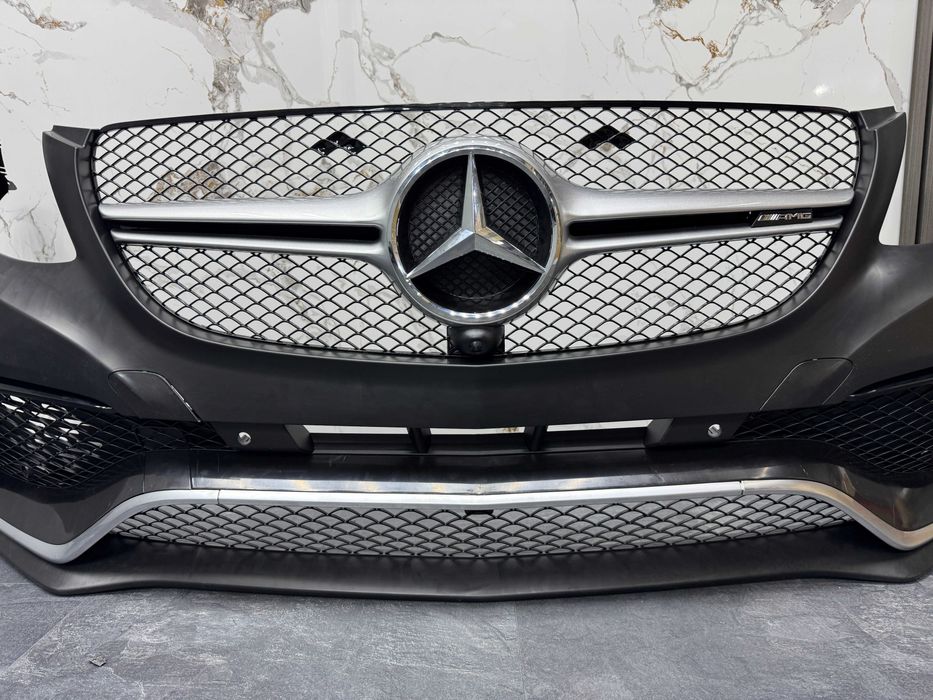 Передний бампер на Mercedes gle w166 amg Бемпер с решеткой мерседес гле 166 амг Арки