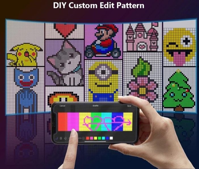 Бегущая строка разные размеры от 35смх10см до 3мХ40см светодидная