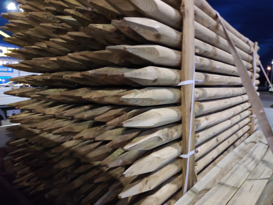 Paliki pułpaliki toczone impregnowane .