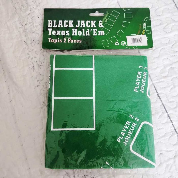 Pano para Poker dupla face Texas Hold'Em e Black Jack