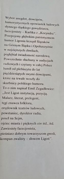 Ligoń Stanisław. Bery i bojki śląskie.PROMOCJA.