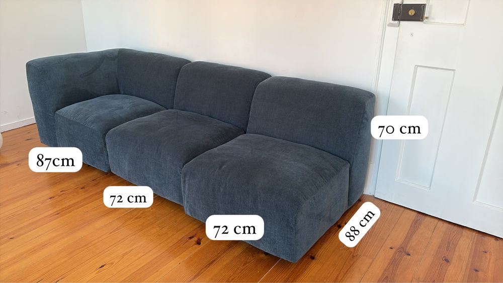Sofá modular Azul