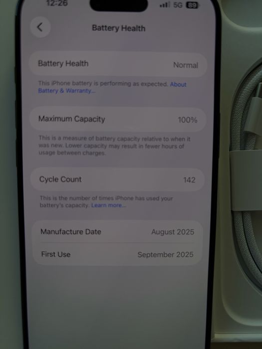 Iphone Air 256G Czarny