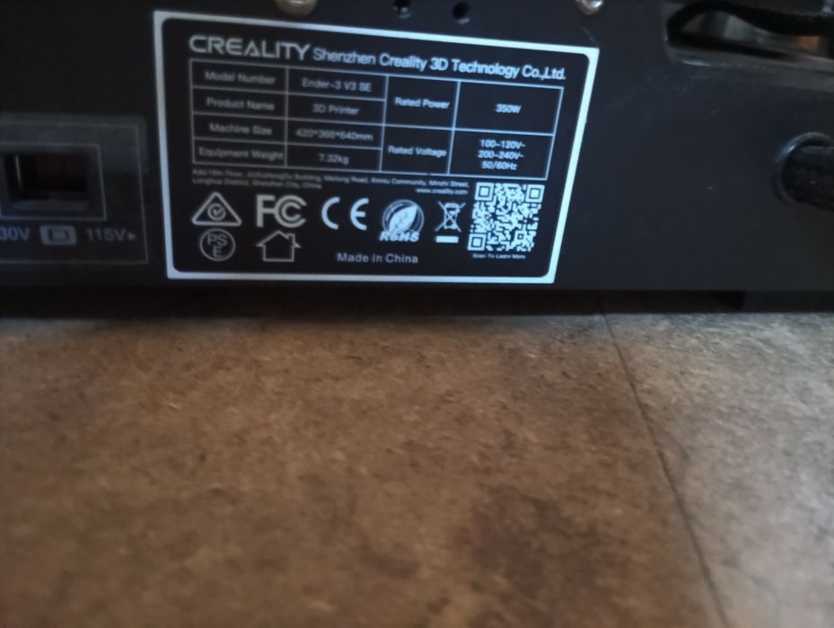 Drukarka 3d Creality 3 v3 se  (nowa płyta głowna )