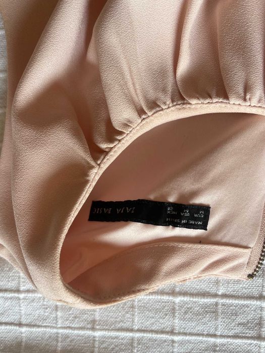 vestido rosa zara tamanho m