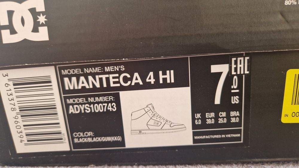 Sneakersy wysokie DC Shoes Manteca 4 HI