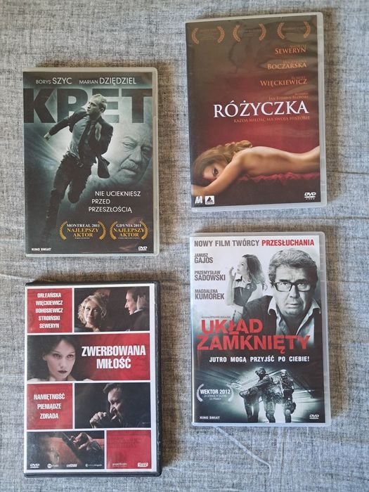 Zestaw 4 polskich filmów dvd