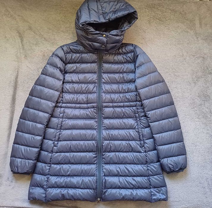 Woolrich puchowy płaszcz z kapturem rozmiar M