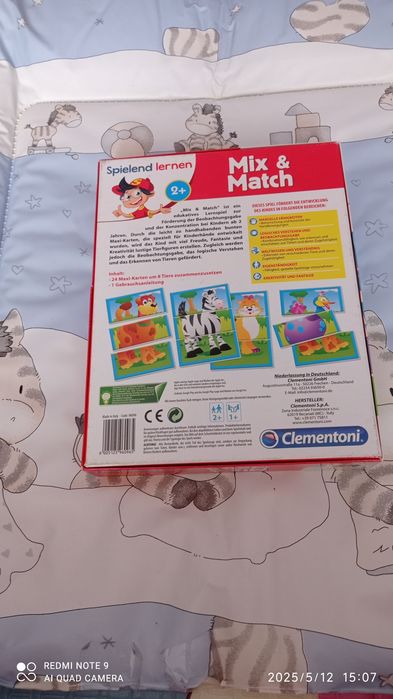 Gra edukacyjna mix & match
firmy Clementoni