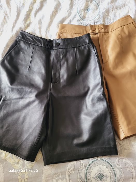 Кожаные шорты 44р