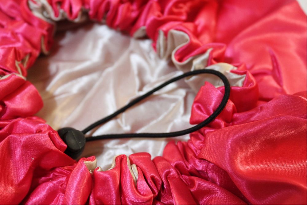 Toucas e fronhas de cetim