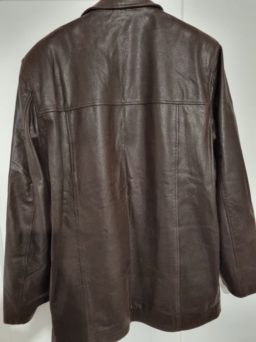 Casaco cabedal casa das peles castanho