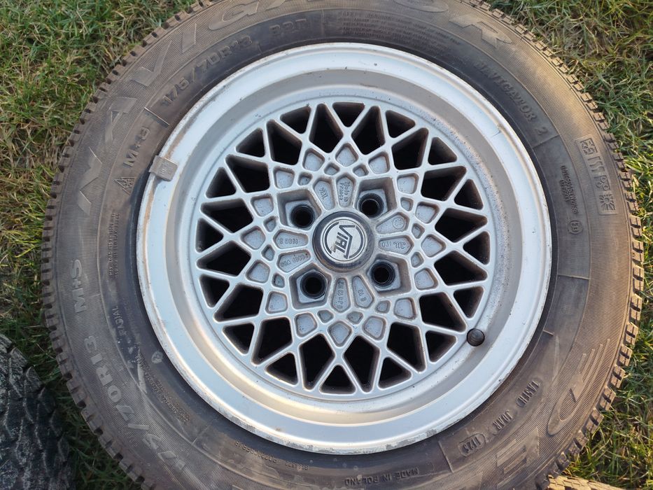 Alufelgi retro vintage VIAL 4x100, 4x98 Polonez Golf Fiat nowe opony
