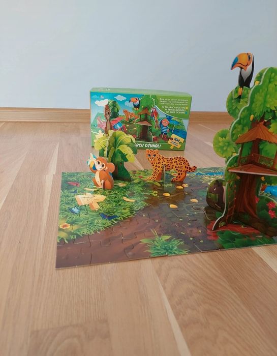 Puzzle 3D! W sercu dżungli