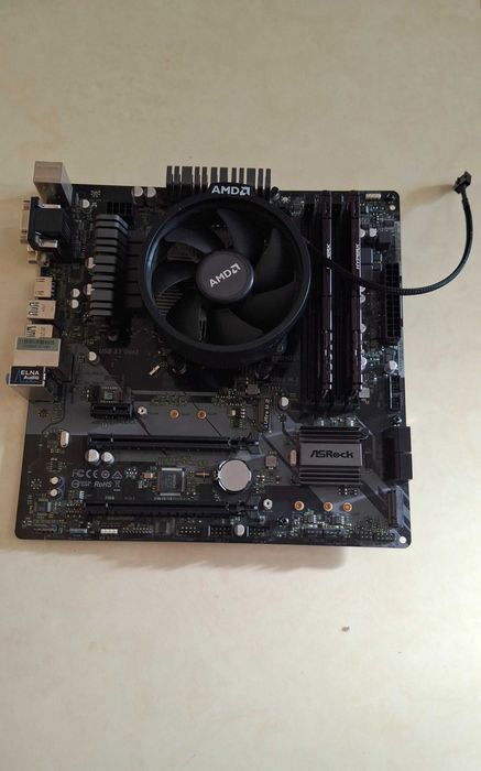 [セット品] B450M pro4 ＋ Ryzen5 2600 Комплект Ryzen 5 2600 + B450M Pro4 + 16GB DDR4: 6 500 грн