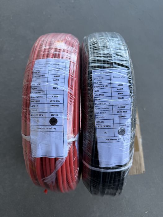 8AWG силовий кабель для Li-ion, LiFePO4, FPV та автомобільних акумуляторів
