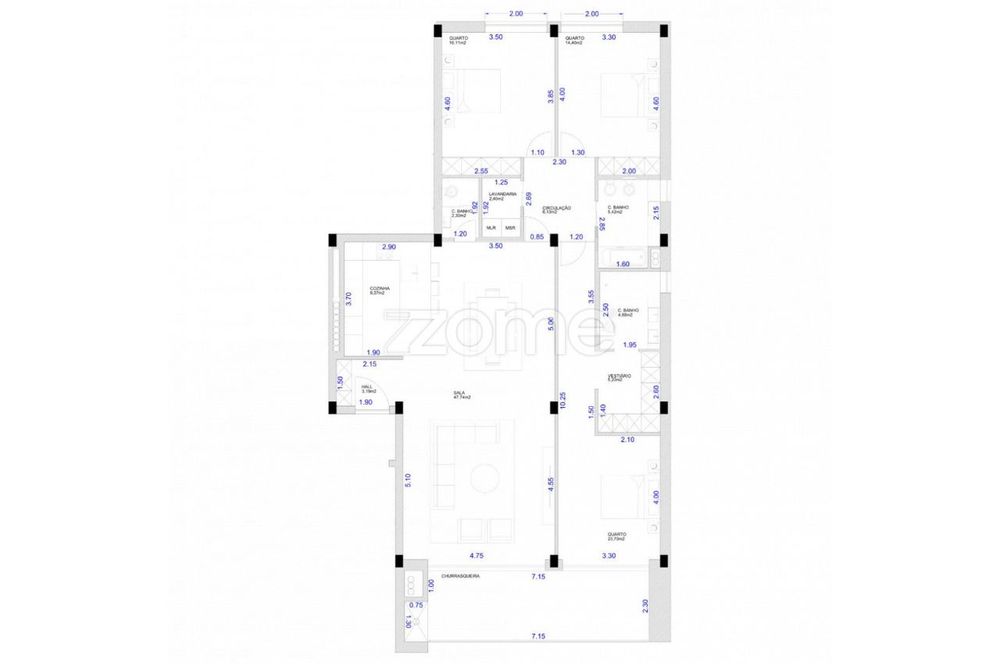 Apartamento T3 Novo em Fonte Arcada, Póvoa de Lanhoso