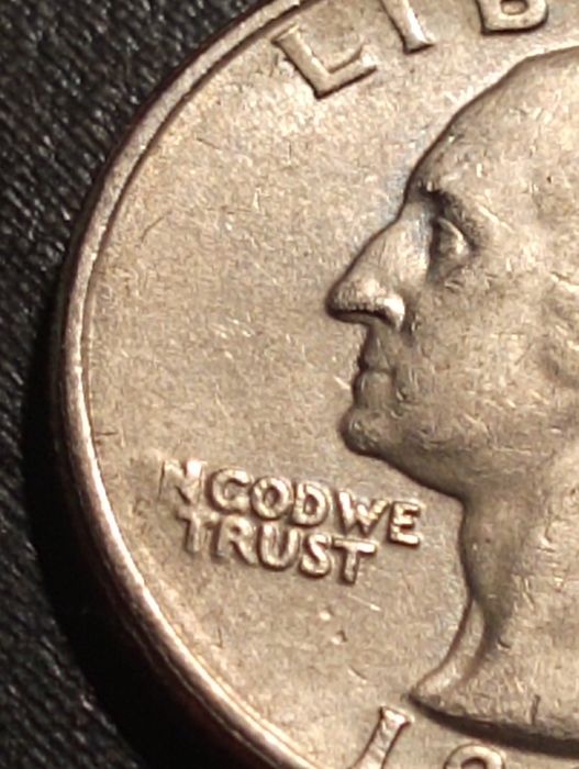 ¼ dólar 1985 - P - Estados Unidos  da America - Soberba - Com erro!