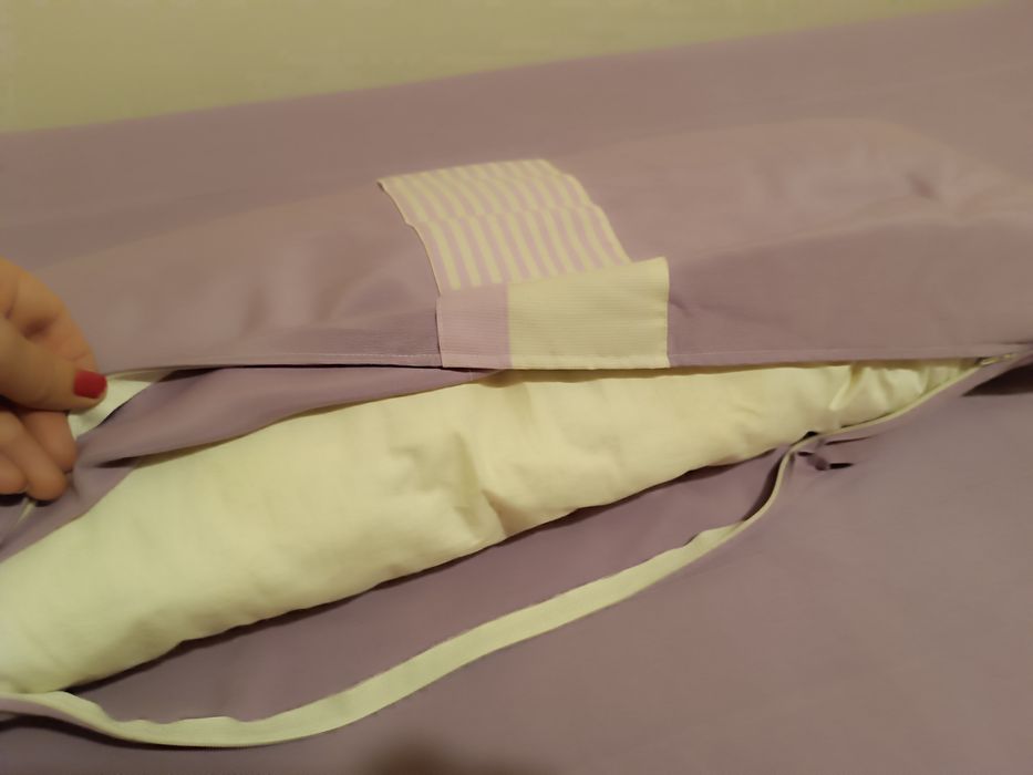 Almofada lilás. Dupla fase. Cama Menina. 50*30 cm