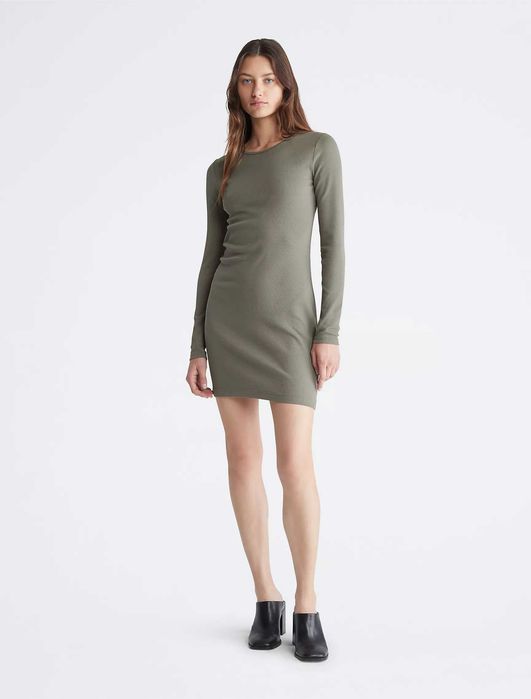 Женское платье calvin klein (ck rib mini dress)c америки s