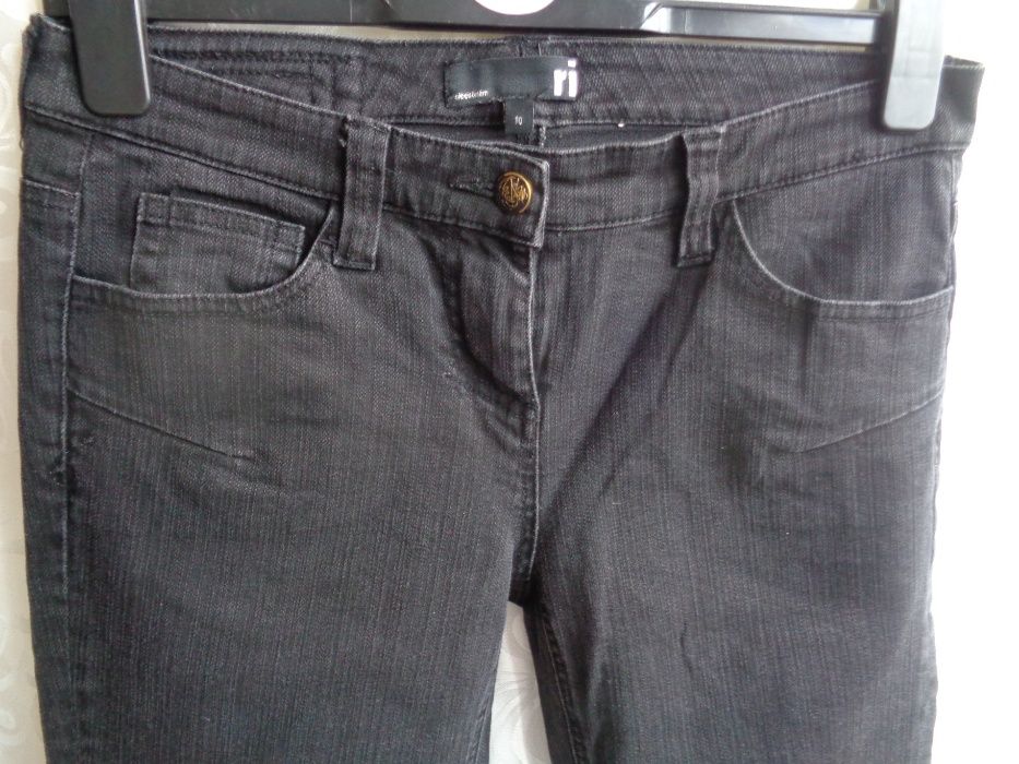 Spodnie damskie jeans czarne RI roz.38. ubrania damskie.