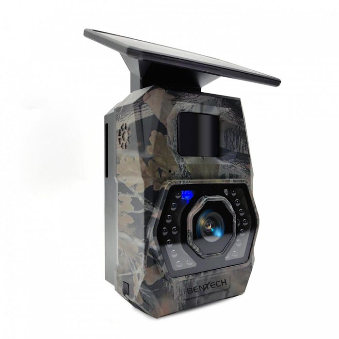 Miniaturowa fotopułapka WiFi z wbudowanym panelem słonecznym i akumula