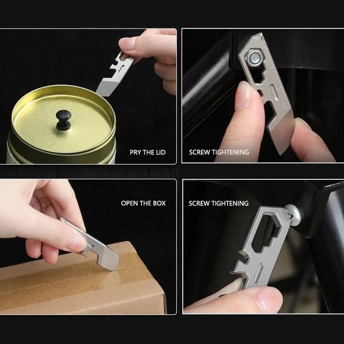 EDC ‼️ Мультитул з титану на ключі 8 в 1