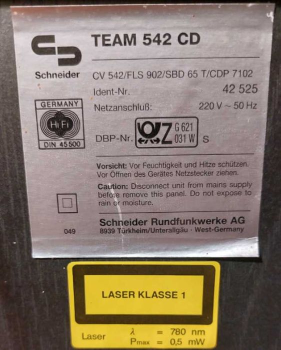 музична система Schneider Team 542 CD