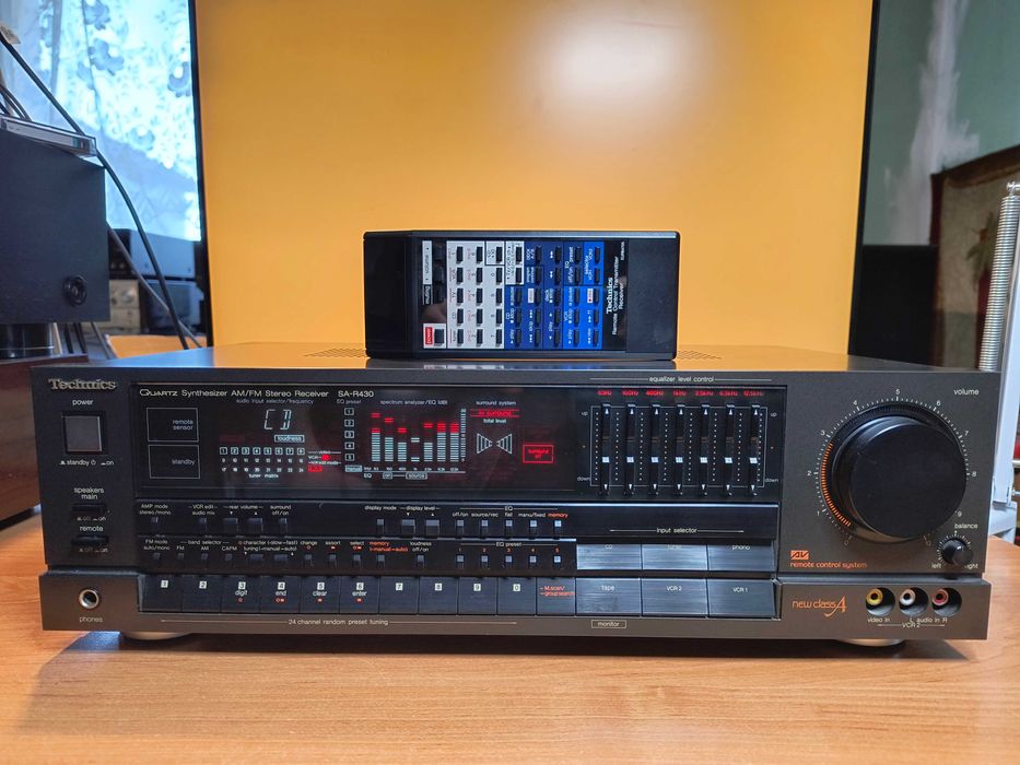 Amplituner Technics SA R430 Korektor Graficzny stan gabinetowy jedny taki