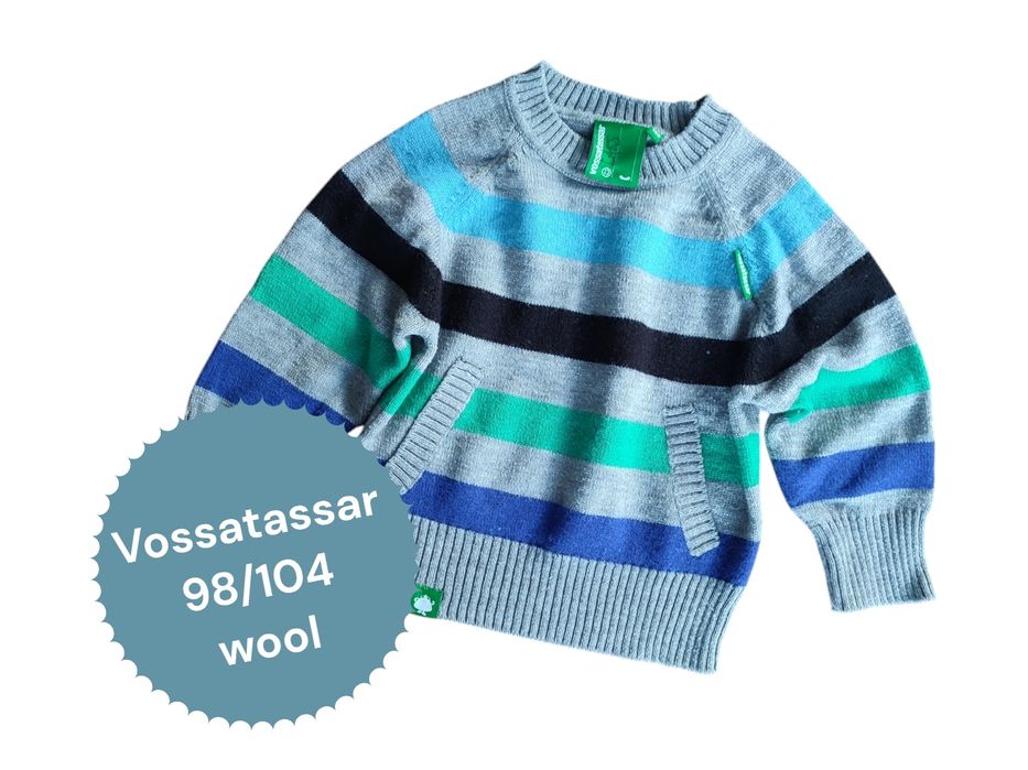 Sweter Vossatassar 98/104cm wełna wool