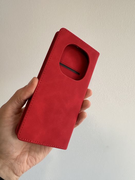 Etui z klapką zamykane czerwone do XIAOMI REDMI NOTE 15 PRO PLUS