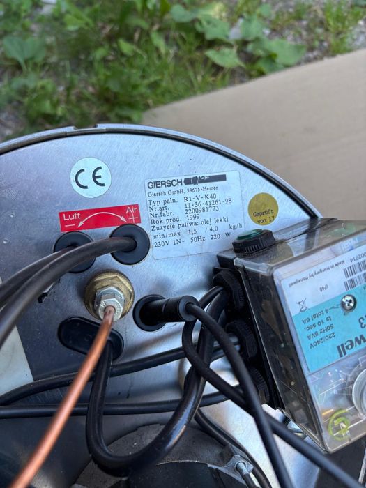 Palnik Giersch R1-V-K40 29 kW na olej opałowy gratis automatyka