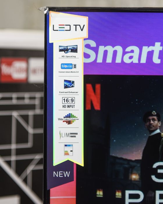 ТБ Smart TV Slim 32" FullHD LED, IPTV, T2 Смарт ТВ Q90 32S ВТ3981(46 ...