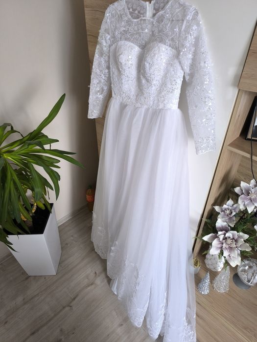 Przepiękna suknia ślubna M/L