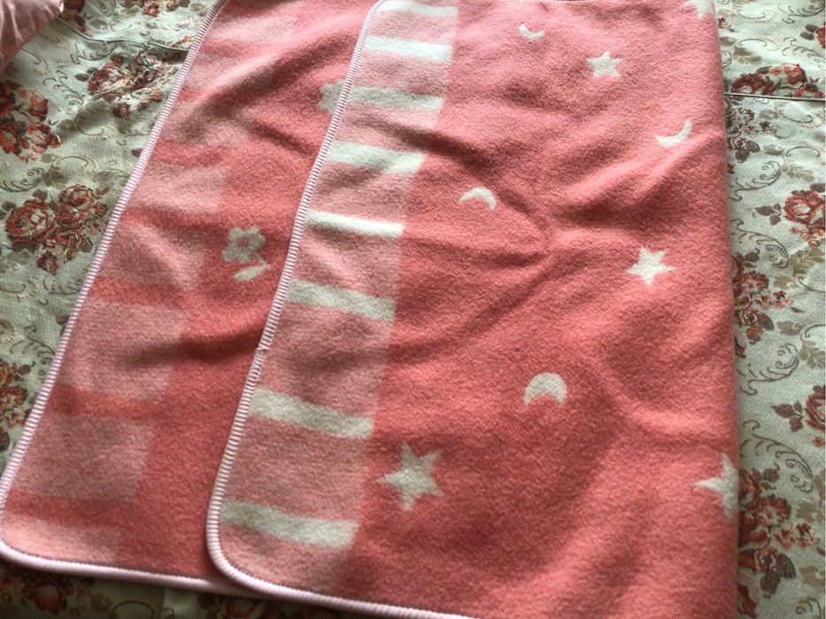 Ковдра дитяча тепла, шерсть, жакардове, ТМ VLADI. Розмір 100х140.