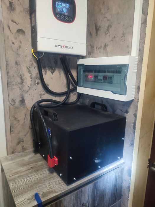 Підключення гібридного  інвертора станції ДБЖ генератора Електрик АВР