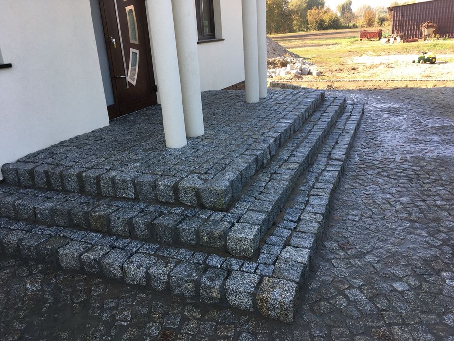 Układanie kostki granitowej i betonowej