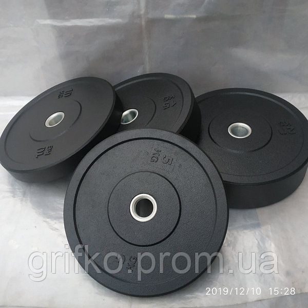 Бліни бамперні 2.5-5-10-15-20кг кросфіт