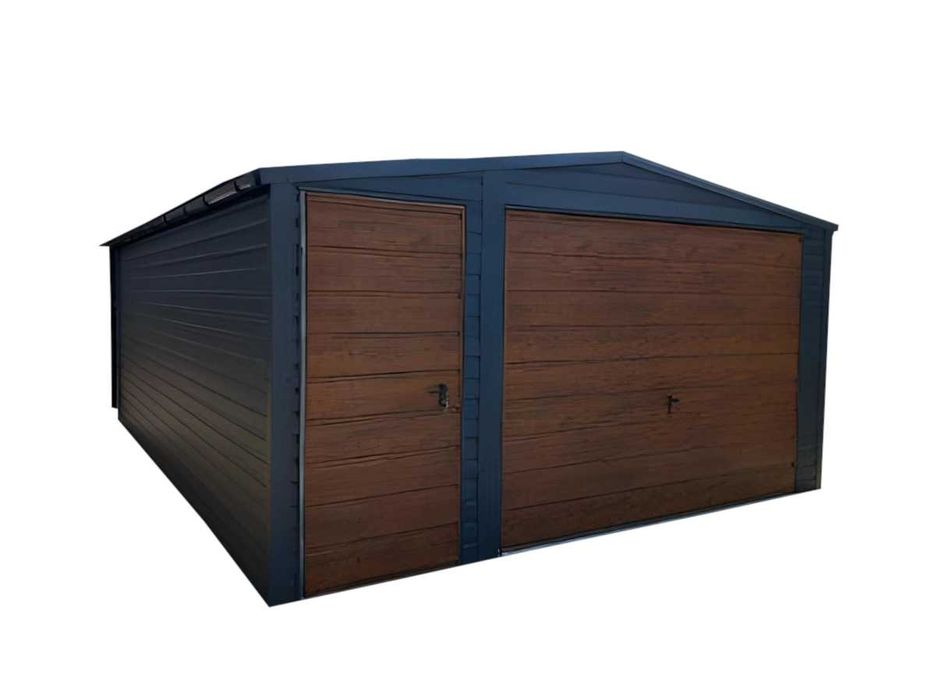 Garaż Blaszany dwuspadowy  4x5m z Transportem i Montażem GRATIS