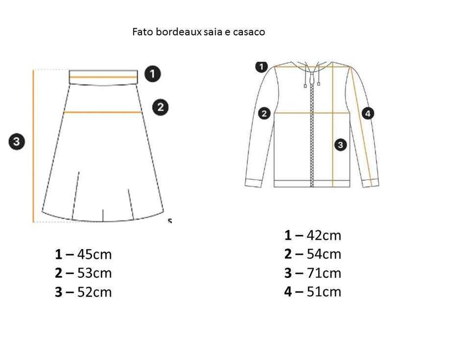 Fato em pele de pêssego