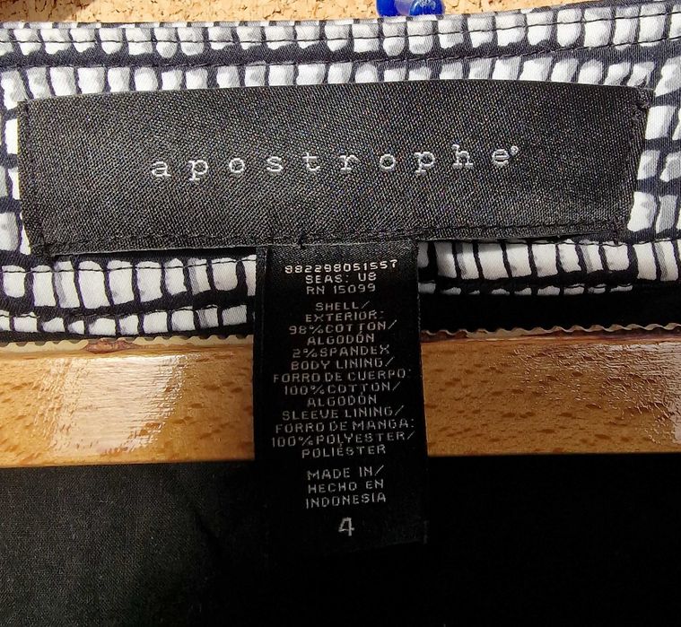 Krótkie bolerko Apostrophe L/XL, US 4