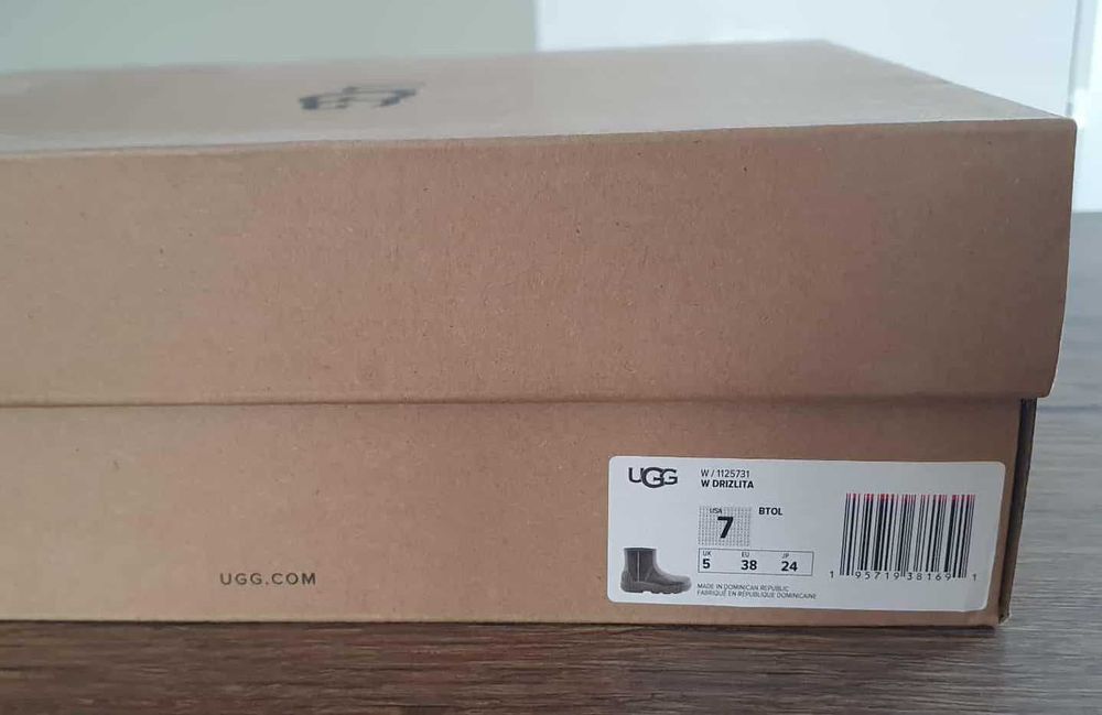 Ugg Kalosze - Drizlita - Nowe - Oryginalne - Khaki 38